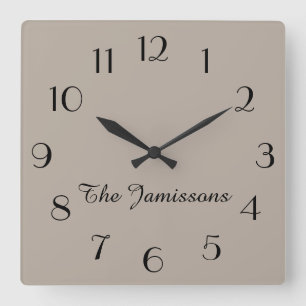 Horloge Carrée Choose Your Color ou Default Greige