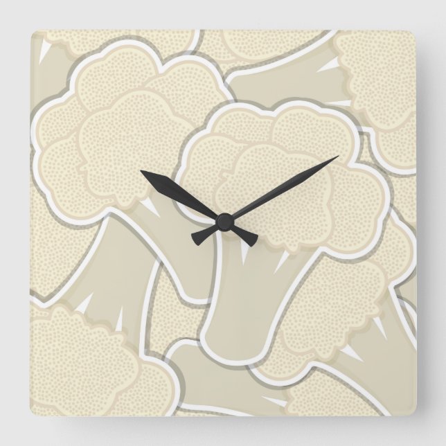 Horloge Carrée Chou-fleur (Recto)