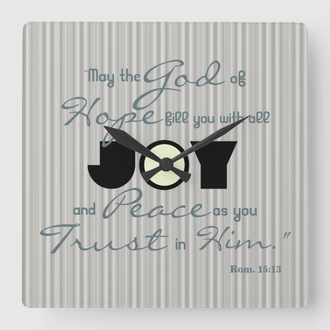 Horloge Carrée Christian Joy (Recto)