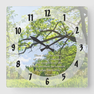 Horloge Carrée Chroniques 1 16:33 Alors Les arbres