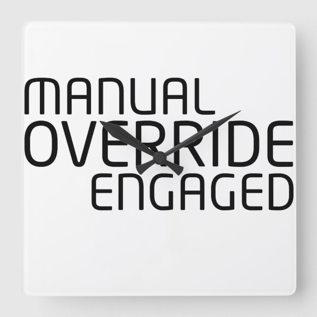 Horloge Carrée Chronological Sync Technical Clock (Recto)