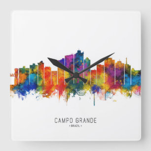 Horloge Carrée Ciel de Campo Grande Brésil