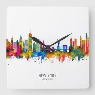 Horloge Carrée Ciel de New York City New York
