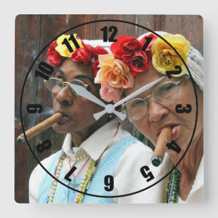 Horloge Carrée Cigar Break