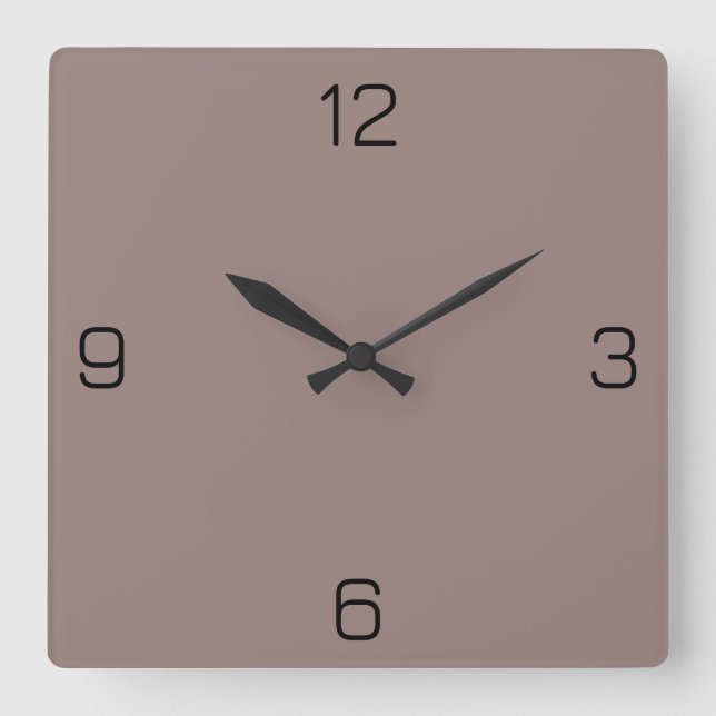 Horloge Carrée Cinereous Grey 98817B Couleur - Option pour ajoute (Recto)