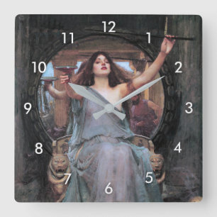 Horloge Carrée Circe Offering the Cup to Odysseus, Waterhouse