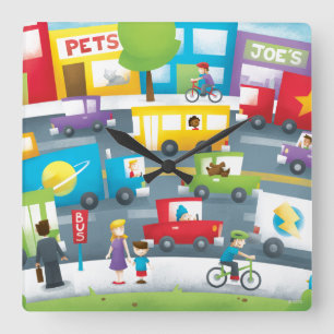 Horloge Carrée City