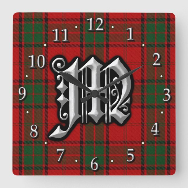 Horloge Carrée Clan Maxwell Letter (Recto)