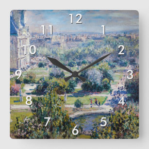 Horloge Carrée Claude Monet - Les Jardins des Tuileries
