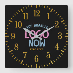 HORLOGE CARRÉE CLIENT SIMPLE CONTEMPORAIN PROPRE NOIR MODE