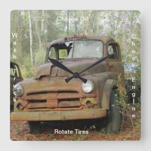 Horloge Carrée Clock Antique