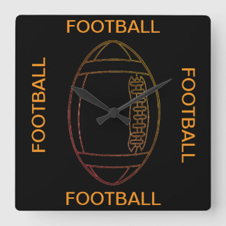 Horloge Carrée Clock de football