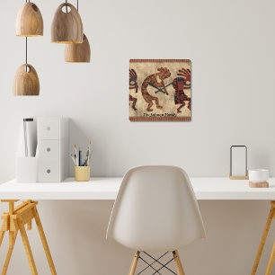 Horloge Carrée Clock de Kokopelli