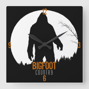 Horloge Carrée Clock de la Bigfoot Country