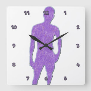 Horloge Carrée Clock de Posing