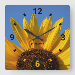 Horloge Carrée Clock de Sunflower
