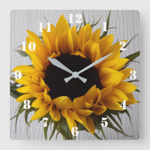 Horloge Carrée Clock de Sunflower