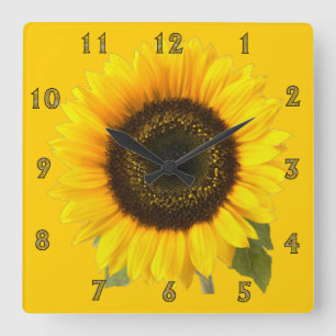 Horloge Carrée Clock de Sunflower