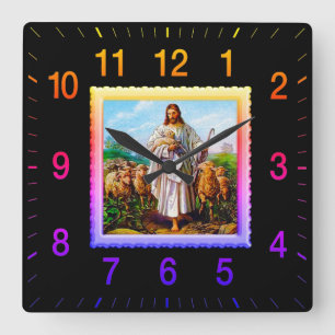 Horloge Carrée Clock Good Shepherd