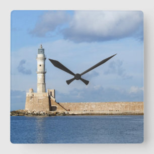 Horloge Carrée Clock Lighthouse