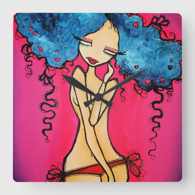 Horloge Carrée Clock Malibu (Recto)