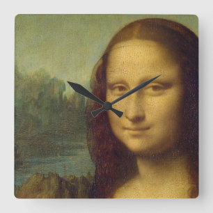 Horloge Carrée Clock Mona Lisa