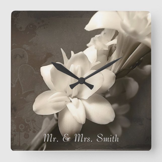 Horloge Carrée Clock personnalisé (Recto)