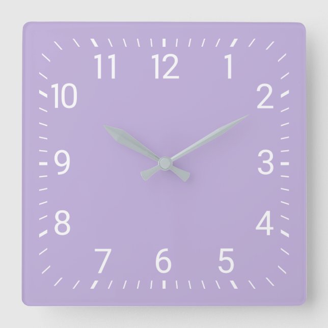 Horloge Carrée Clock Purple Square (Recto)