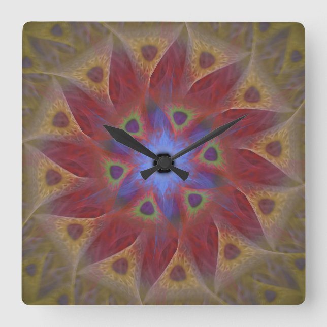 Horloge Carrée Clock without Numbers (Recto)