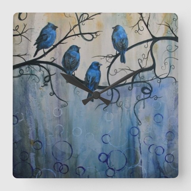 Horloge Carrée Clock Your Custom (Recto)