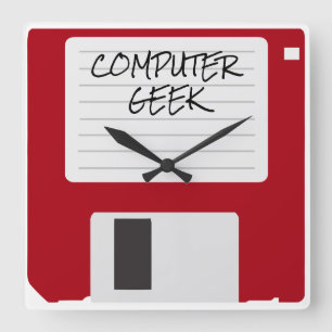 Horloge Carrée Clocks de Funny Retro Office