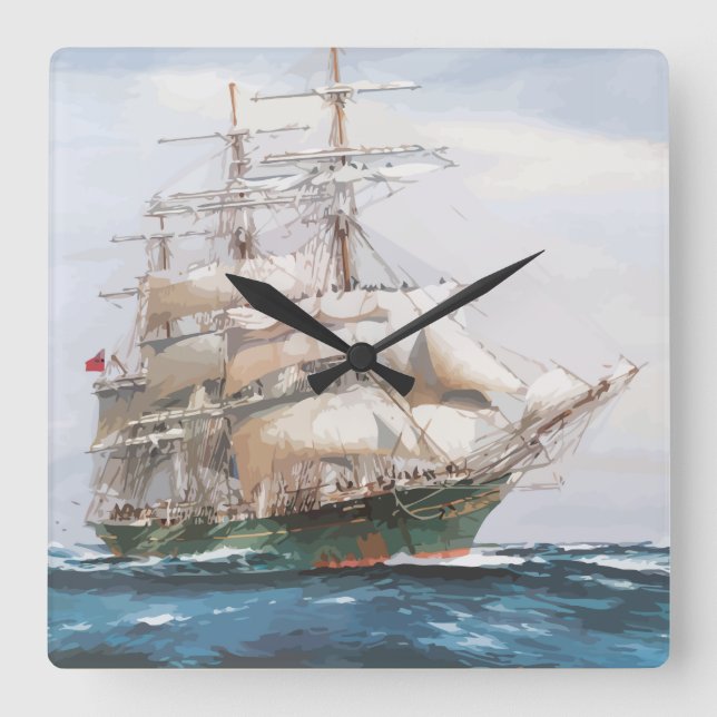 Horloge Carrée Clocks de Nautical Wall (Recto)