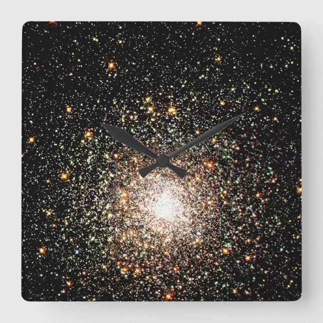 Horloge Carrée Cluster d'étoiles de Voie Lactée (Recto)