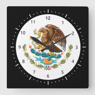Horloge Carrée Coat mexicain des bras