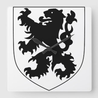 Horloge Carrée Coat of Arms of Flanders