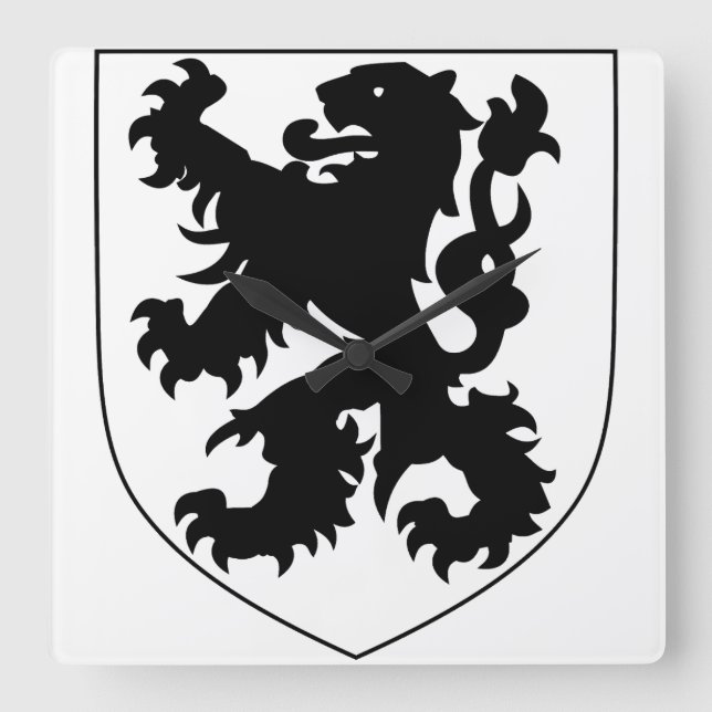 Horloge Carrée Coat of Arms of Flanders (Recto)