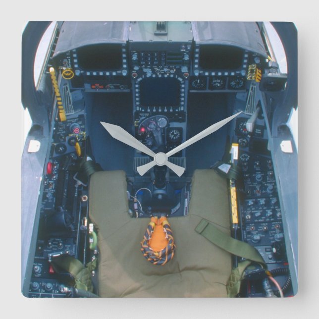 HORLOGE CARRÉE COCKPIT HORNET F/A-18D (Recto)