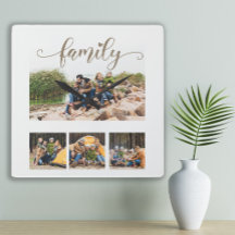 Collage de quatre photos de famille personnalisé a
