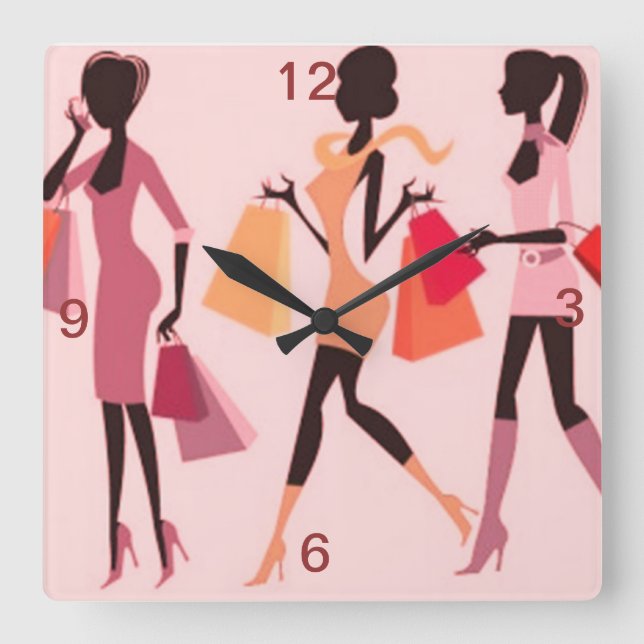 HORLOGE CARRÉE COLLECTION DE REINE SHOPPING (Recto)