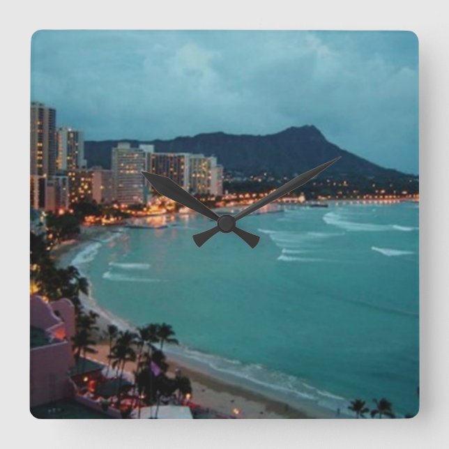 HORLOGE CARRÉE COLLECTION HAWAI ALOHA (Recto)