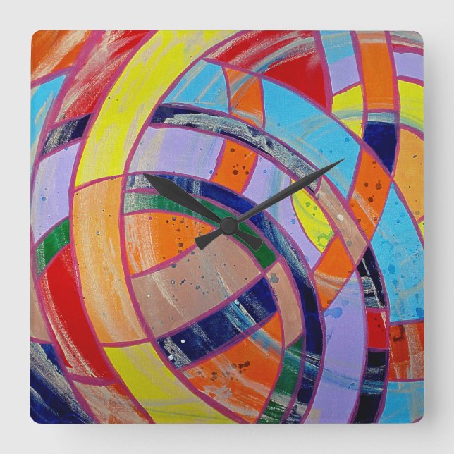 Horloge Carrée Composition #15 by Michael Moffa (Recto)