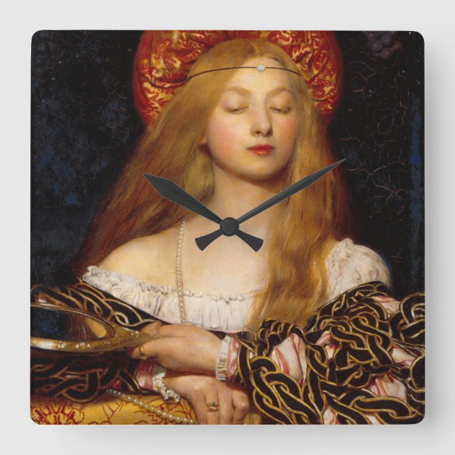 HORLOGE CARRÉE CONCEPTEUR DE COSTUME DE VANITY BEAUTY FASHION (Recto)