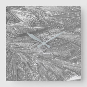 Horloge Carrée Conception de glace sur l'horloge murale