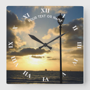 Horloge Carrée Conception Personnalisée Avec Votre Propre Photo E