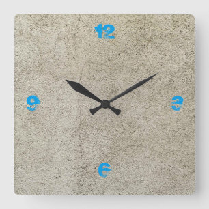 Horloge Carrée Concrete