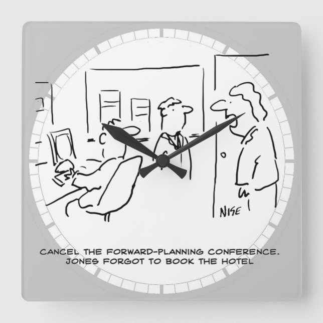 Horloge Carrée Conférence de planification avancée annulée (& Pou (Recto)