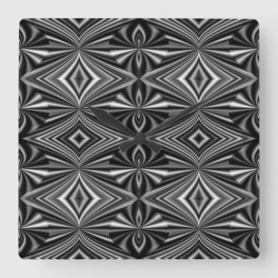 Horloge Carrée Contemporary Abstract Design
