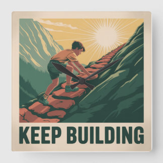 Horloge Carrée Continuer à construire