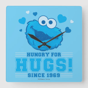 Horloge Carrée Cookie Monster désorganisé