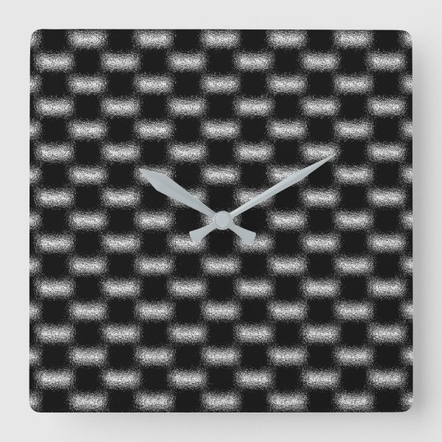 Horloge Carrée Cool moderne tendance Unique Motifs Abstraits (Recto)